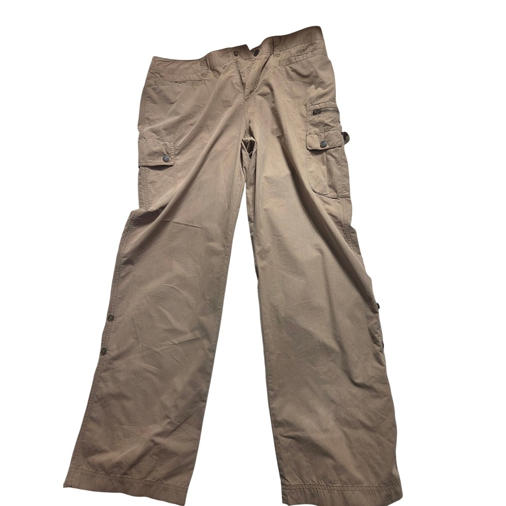 Royal Robbins Women's 14 Cargo Hiking Pants Khaki Cotton Nylon Utility Outdoor